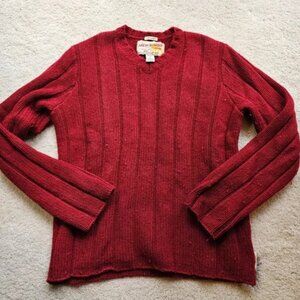 2000 Vintage Abercrombie and Fitch Red Maroon Sweater